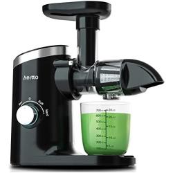 Slow Juicer,Aeitto Celery Juicer Machines,Masticating Juicer,Cold Press Juicer, Juice Extractor with 2-Speed Modes,Reverse Function & Quiet Motor for Vegetables And Fruits,Easy to Clean with Brush