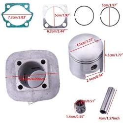 Niome 100cc Engine Motor Cylinder Piston Pin Set For Motorized Bicycle Bike Motor