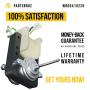 WR60X10220 Refrigerator Condenser Fan Motor by PartsBroz - Compatible Hotpoint, GE Home Improvement Part - Replaces AP4298602 AH1766247 EA1766247 PS1766247 - Lifetime Tested Electric Motor for Kitchen