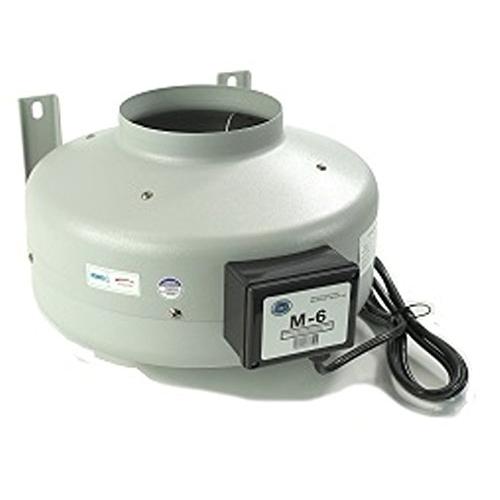 Tjernlund M-6 Inline Duct Booster Fan, Hydroponic Blower Heat Air Conditioning Vent Exhaust, 460 CFM, 6