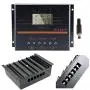 MHJYD 80A PWM Solar Charge Controller 12V 24V LCD Display PV Battery with 5V USB Solar Charger Regulator (Color : Black, Size : 80A)