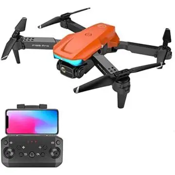 4K 120°FOV Camera Drone For Adults Beginner, Remote Control Camera Aircraft FPV Quadcopter with Brushless Motor, Included Batteries 20 Min Flight Time, Smart Return Home (Orange)