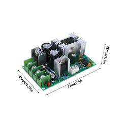 PWM DC Motor Speed Controller Module 12V 24V 36V 48V Adjustable Speed PWM Electronic Governor Controller Regulation Switch 20A Ultra Small LED Dimmer