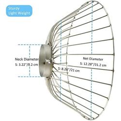 BXI Propellers Safety Cage Prop Protection Trolling Motor Propeller Protector Anti-Winding Anti Aquatic Plants Canoe Kayak Boat Thrust Protective Stainless Steel Net