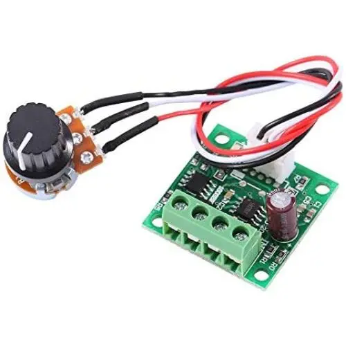 Motor Speed Controller, 12V DC Motor Speed Controller Adjustable Volt DC 1.8V to 15V Low Voltage Regulator 2A Mini PWM Control Module