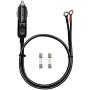 SCCKE Heavy-Duty 14AWG 20A Male Plug Cigarette Lighter Adapter Power Supply Cord with 3ft / 0.92m 14 AWG Cable Wire For Car inverter Air pump electric cup and DIY
