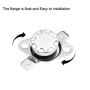 uxcell 20pcs NC+NO KSD301 Thermostat 40-135°C/104-275°F(NC) 40-100°C/104-212°F(NO) Temperature Thermal Control Switch Assortment Kit