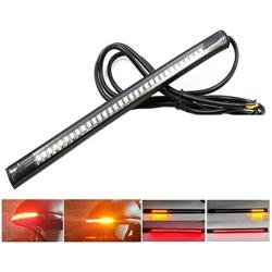 Motorcycle LED Strip Tail Light with Turn Signals,High Bright 32LED 8