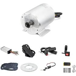 Kunray 48V Go Kart Motor Kit 1000W Electric Brushless DC Motor Kits 3500RPM with 30A BLDC Mid Motor Speed Controller Handlebar Twist Grip Throttle (48V1000W Kits with Mounting Bracket)