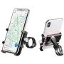 DS. DISTINCTIVE STYLE Aluminum Universal Bike Phone Mount for 31.8 mm Handlebar 360 Degree Rotatable Motorcycle Phone Holder Adjustable Cycling Phone Mount - Black