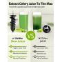 Celery Juicer Machines,Aeitto Slow Juicer,Masticating Juicer,Juice Extractor,Cold Press Juicer with 2-Speed Modes,with Reverse Function & Quiet Motor for Vegetables And Fruits,Easy to Clean with Brush