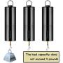 Honoson Hanging Black Rotating Motor Wind Spinner Motor Mobile Battery Operated Motor Multi-Purposes Rotatable Hook for Garden Decoration Accessory Supplies (2)
