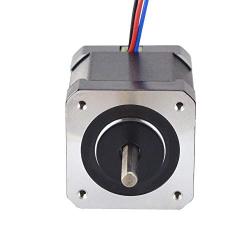 STEPPERONLINE Full D-Cut Shaft Stepper Motor Nema 17 0.9deg 46Ncm (65.1oz.in) 2A 42x48mm CNC 3D Printer