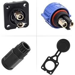 Trolling Motor Plug Receptacle Set, Briidea Marine Boat DC Power Connector Waterproof for Freshwater and Saltwater 12,24,36,48V