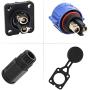 Trolling Motor Plug Receptacle Set, Briidea Marine Boat DC Power Connector Waterproof for Freshwater and Saltwater 12,24,36,48V