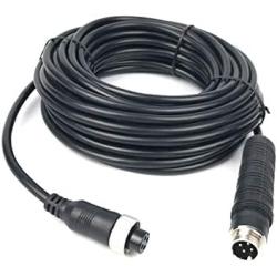 Lapetus 32FT 10M Car Video 4-Pin Aviation Extension Cable for CCTV Rearview Camera Truck Trailer Camper Bus Motorhome Vehicle Backup Monitor System Waterproof Shockproof (32FT)