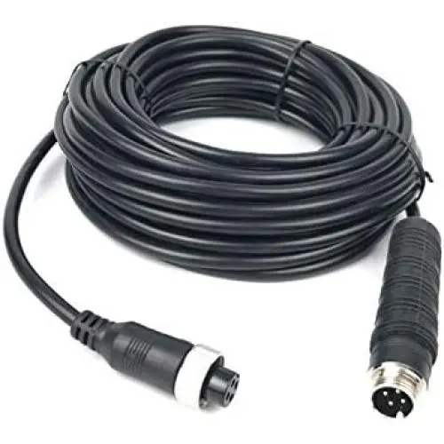 Lapetus 32FT 10M Car Video 4-Pin Aviation Extension Cable for CCTV Rearview Camera Truck Trailer Camper Bus Motorhome Vehicle Backup Monitor System Waterproof Shockproof (32FT)