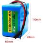 Wnicek 24V 15Ah Lithium Battery Pack 15000mAh E-Bike Li-ion Battery Fit for 200W-500W E-Bike Motor for Electric Bicycle Mobility Scooter Electrical Tools with BMS and Charger