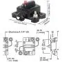 Disjoncteur 200 Amp OUHL Réinitialisable pour Voitures, Camions, Camping-Cars, ATVs, Moteurs Électriques Marins, Bateaux, Véhicules, 12V-48V DC (200A) Disjoncteur 200 Amp OUHL Réinitialisable pour Voitures, Camions, Camping-Cars, ATVs, Moteurs Électriques Marins, Bateaux, Véhicules, 12V-48V DC (200A)