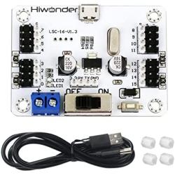 LewanSoul Hiwonder 16 Channel PWM Servo Motor Driver Board Module Controller with Over-Current Protection USB Port for Robot DIY