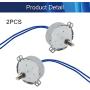 Jutagoss Synchronous Motor TYC-50 Single Flat Shaft Direction CW, 4 Watt AC 110V 5-6 RMP, 2 Pcs