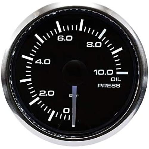 MOTOR METER RACING Electronic Oil Pressure Gauge BAR 2