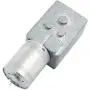 sourcing map Turbo Worm Geared Motor DC 12V 2RPM 6mmx13mm D-Shape Shaft Electric Power Silver Tone