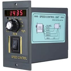 MLDSN AC 220V 50Hz Motor Speed Controller 400W Digital Adjustable Stepless PLC Motor Speed Controller 0-1450rpm Speed Regulator