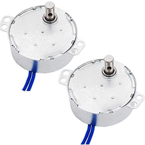 Twidec/2Pcs Synchronous Motor AC100~127V 50/60HZ Turntable Synchron Motor 4W CW/CCW Electric Motor 2.5-3RPM/MIN TYC-50-2.502