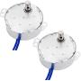 Twidec/2Pcs Synchronous Motor AC100~127V 50/60HZ Turntable Synchron Motor 4W CW/CCW Electric Motor 2.5-3RPM/MIN TYC-50-2.502