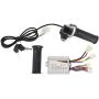 Alomejor E Bike Controller Set 36V 350W E Bike Power Display Kit, Controller and Rotary Handle Set with Thumb Throttle Grip