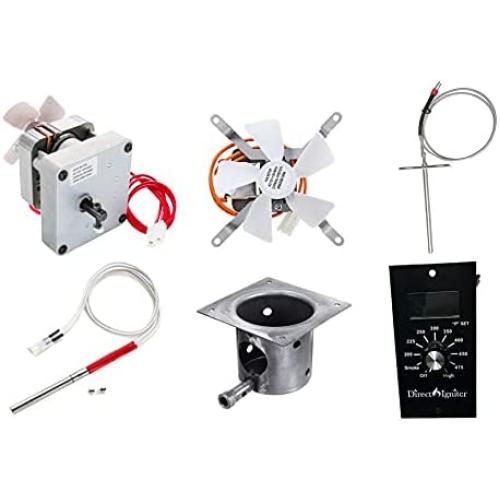 Direct Igniter Pit Boss Rebuild Kit, Auger motor + Fan + Hot Rod + RTD + SS Burn Pot & Control Board