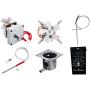 Direct Igniter Pit Boss Rebuild Kit, Auger motor + Fan + Hot Rod + RTD + SS Burn Pot & Control Board