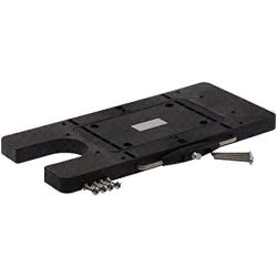 AQUOS Black Haswing Quick Release Bracket Quick Mounted Plate for Cayman Bow Mount Electric Trolling Motors on Bass Boat, Inflatable Boat, Pontoon Boat, Bass fishing, Lure fishing