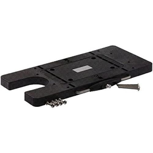 AQUOS Black Haswing Quick Release Bracket Quick Mounted Plate for Cayman Bow Mount Electric Trolling Motors on Bass Boat, Inflatable Boat, Pontoon Boat, Bass fishing, Lure fishing