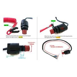 Boat Motor Engine Kill Stop Switch Assy 6L2-82575-00 for Yamaha Outboard 20HP 25HP 2stroke Boat Engine