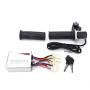 FAMKIT 36V 500W E-Bike Scooter Brushless Motor Controller Kit LCD Display Panel Speed Turn Handlebar