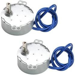 Jutagoss TYC-50 Synchronous Motor, Turntable Synchron Motor 4 Watt AC 110V 8-10 RMP Low RPM Motor,Cup Turner Spinning Motor CW/CCW Direction for Hand-Made,School Project,Model,Rotisserie 2Pcs