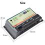 EVPEVER 10A Solar Charge Controller 12V/24V Auto Working Dual Battery Solar Panel Charge Controller PWM 10AMP Intelligent Solar Panel Batteries Regulator for Motorhome, Caravan, Boat