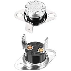 uxcell KSD301 Thermostat 80°C/176°F 10A Normally Open N.O Adjust Snap Disc Temperature Switch for Microwave Oven Coffee Maker 2pcs