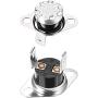 uxcell KSD301 Thermostat 80°C/176°F 10A Normally Open N.O Adjust Snap Disc Temperature Switch for Microwave Oven Coffee Maker 2pcs