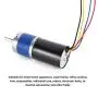12V Brushless DC Motor, Electric Motor Round Shaft Mechanical Parts Metal Gear 36MM High Torsion Low Noise Wear Resistant(1600RPM)