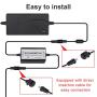 DC HOUSE Linear Actuator Controller for Linear Motion Actuators DC Motor 12 Remote Motor Control Switch Kit 5A with 12V ACDC Adapter Power Supply,5A Black+Adapter