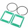 Piston & Piston Rings Kit and Gasket For EZGO 2 Cycle Gas Golf Cart 1989 1990 1991 1992 1993 Standard Bore 3PG Engine 24624-G1 26519-G01