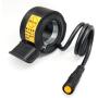 Electric Bike 130X Thumb Throttle 3PIN Female Waterproof Plug Throttle for BBS01 BBS02 Mid Motor Electric Bicycle Accelerator