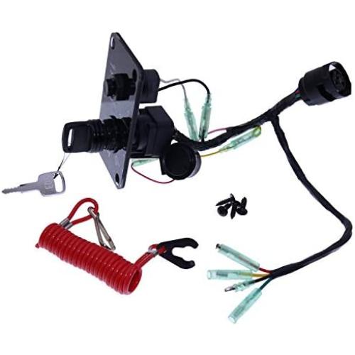 Yixin Outboard Single Engine Key Switch Panel 704-82570-08-00 Compatible with Yamaha Outboard Motor