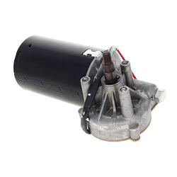 Fielect DC 24V 50RPM Reversible Worm Geared Motor Electric Gear Motor High Torque Turbine Worm Gear Box Motor, Right Threaded Shaft GW70105