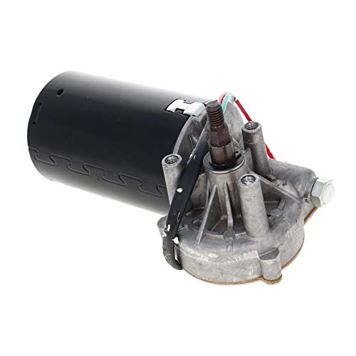 Fielect DC 24V 50RPM Reversible Worm Geared Motor Electric Gear Motor High Torque Turbine Worm Gear Box Motor, Right Threaded Shaft GW70105