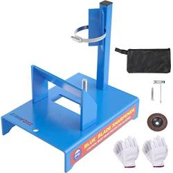 ZeroPone Blue Lawn Mower Blade Sharpener Machine Grinder Motor NOT Included 14 inches Blade Sharpener All American Blade Sharpener Reel Mover Sharpening Kit