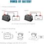 HonorMeet Digital AC/DC Hours Meter,Volt.5V to 277V, Inductive Hour Counter for Mainteance,Works on Lawn Mower Golf Cart Scrubber Machine Go-kart Generator ATV Motorbike Snowmobile.(Normal)